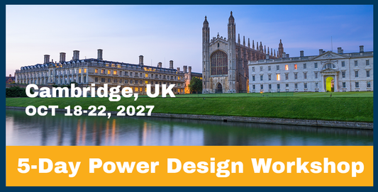 5-Day Workshop: OCT 18-22, 2027 in Cambridge, UK